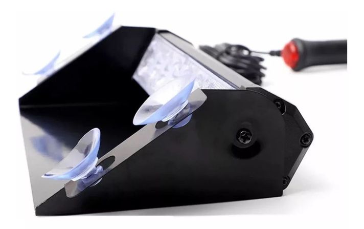 Baliza Parabrisas Autos Led Estroboscópica Rojo-azul 12v-1