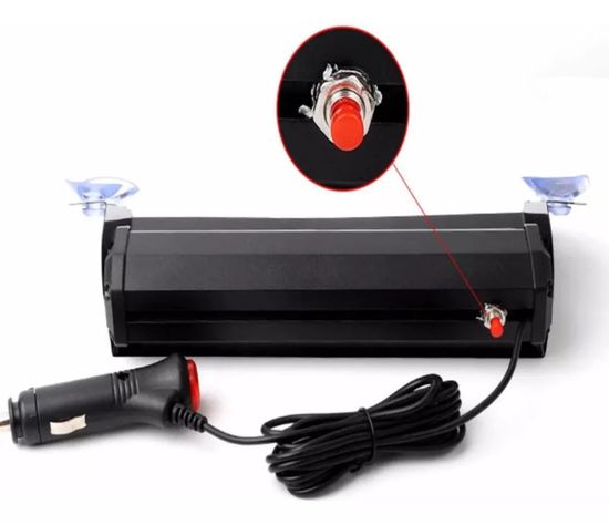 Baliza Parabrisas Autos Led Estroboscópica Rojo-azul 12v-2