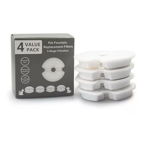 Pack De 4 Filtros De Repuestos Para Fuente/ Acero Inoxidable-1