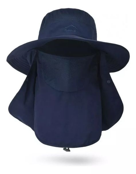 Sombrero Boonie Legionario Ala Ancha Para Protección azul oscuro-1
