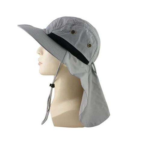 Sombrero De Verano Camping Pesca Boonie Gris-0