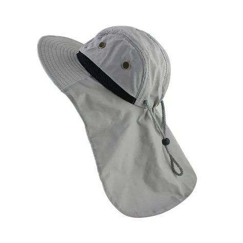 Sombrero De Verano Camping Pesca Boonie Gris-1
