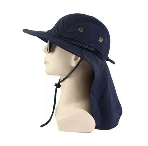 Sombrero De Verano Camping Pesca Boonie Azul-0