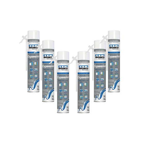 Pack 6 Espuma Expansiva Pu Tekbond 740 G / 750 Ml Uso Profesional-0