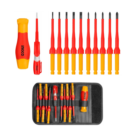 Juego 12 Pcs Destornilladores Aislados Intercambiable Ingco-1