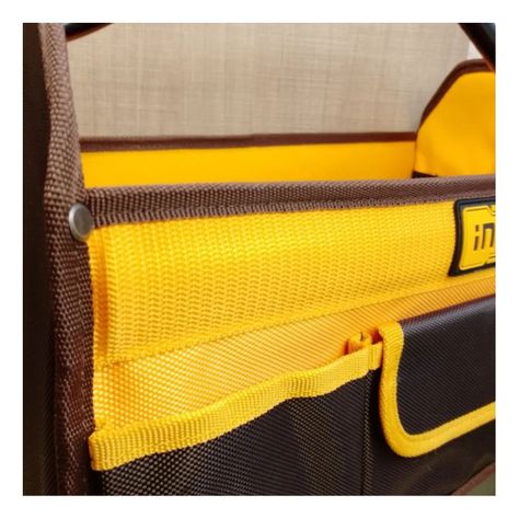 Bolso Herramientas Industrial Ingco 7 Bolsillos 16 P Htbgl04-4
