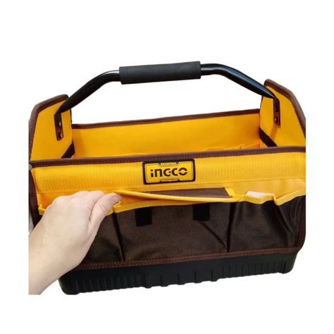 Bolso Herramientas Industrial Ingco 7 Bolsillos 16 P Htbgl04-6