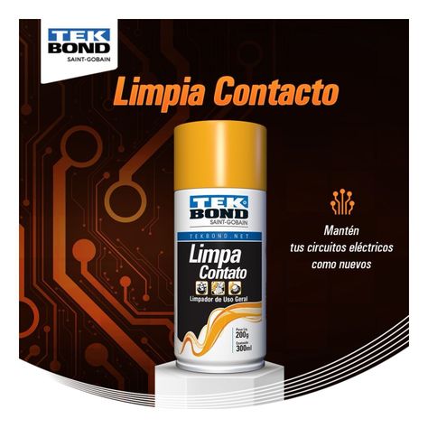 Limpia Contacto Eléctricos En Spray 300 Ml Tekbond -1
