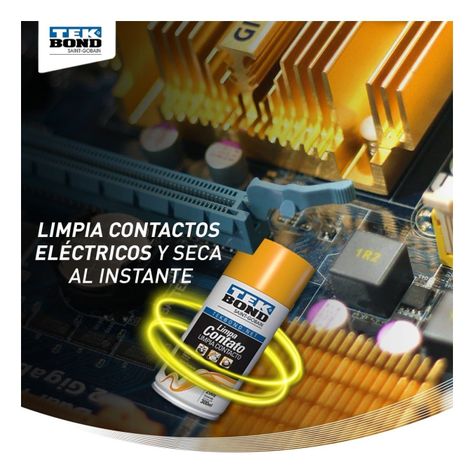 Limpia Contacto Eléctricos En Spray 300 Ml Tekbond -2