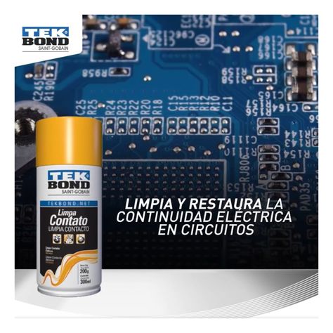 Limpia Contacto Eléctricos En Spray 300 Ml Tekbond -3
