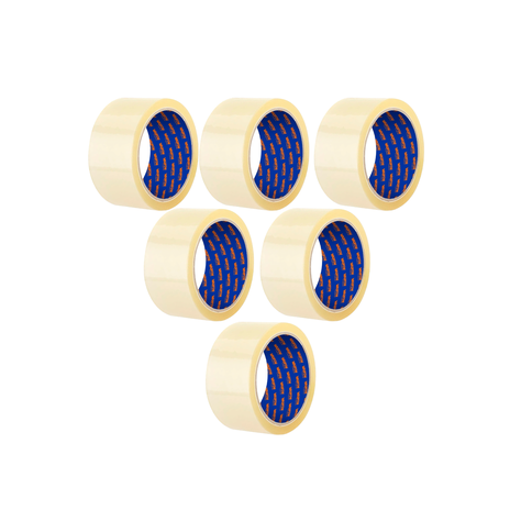 Pack 6 Cinta Adhesiva De Embalaje 48 Mm 100 M Transp Wadfow -0