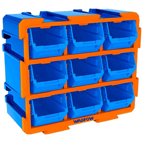 Contenedor Apilable Para Almacenamiento Wadfow 38x17x32 Cm-0
