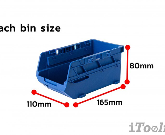 Contenedor Apilable Para Almacenamiento Wadfow 38x17x32 Cm-2