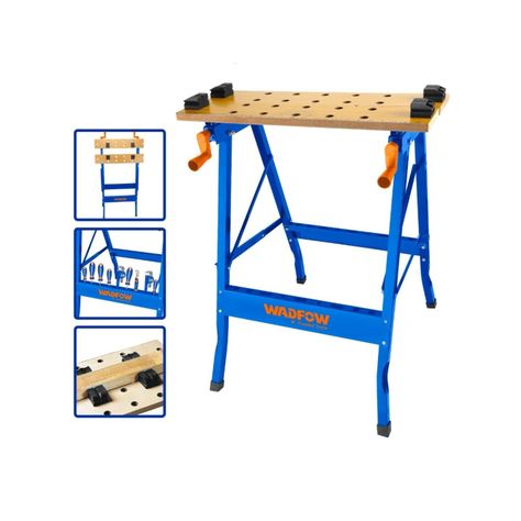 Banco De Trabajo Plegable Wadfow 100 Kg 60x63x75 Cm Wwe1525-0