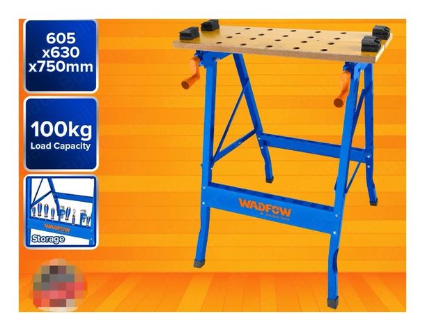 Banco De Trabajo Plegable Wadfow 100 Kg 60x63x75 Cm Wwe1525-4