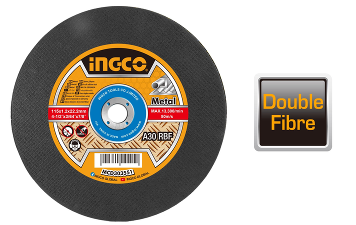 Disco Corte Metal 14 355mm Tronzadora Ingco Mcd303551 Negro-3
