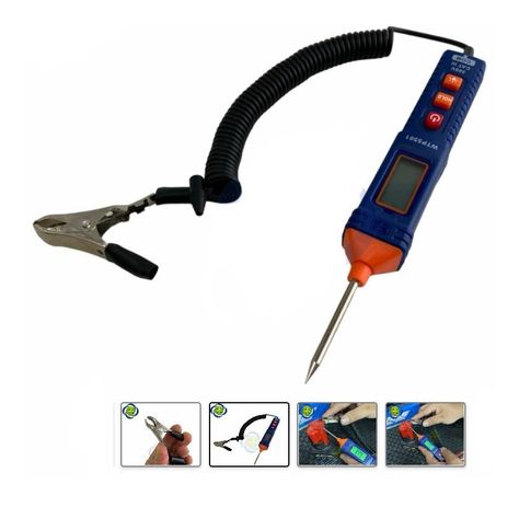 Probador De Corriente Automotriz Wadfow Dc 1-100v Wtp5501-4