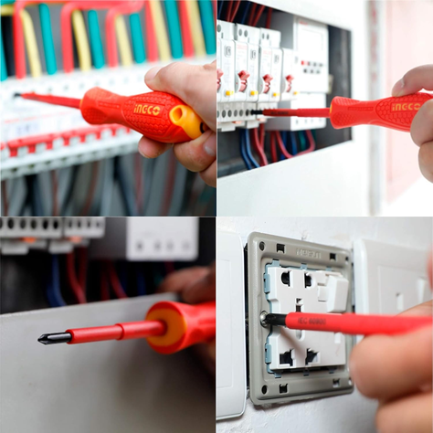 Set Destornilladores Electricos Aislado 6pcs Ingco Hkisd0608-7