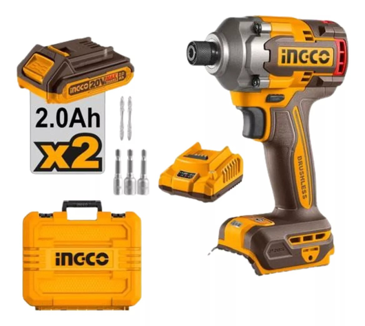 Atornillador De Impacto Bl 285 Nm Ingco + 2 Bat Cirli2028-6