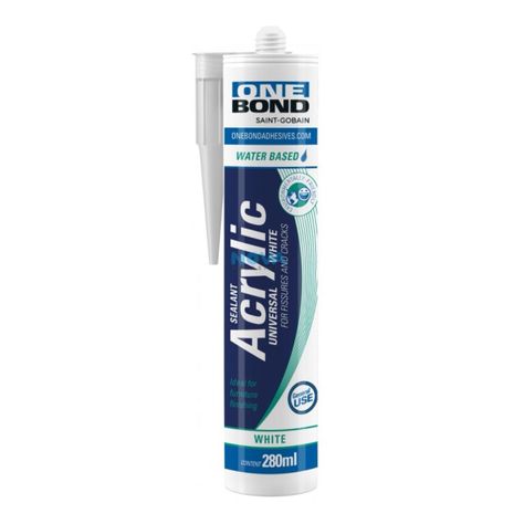 Pack 6 Sellador Acrilico Blanco Tekbond 425 G Base De Agua-1