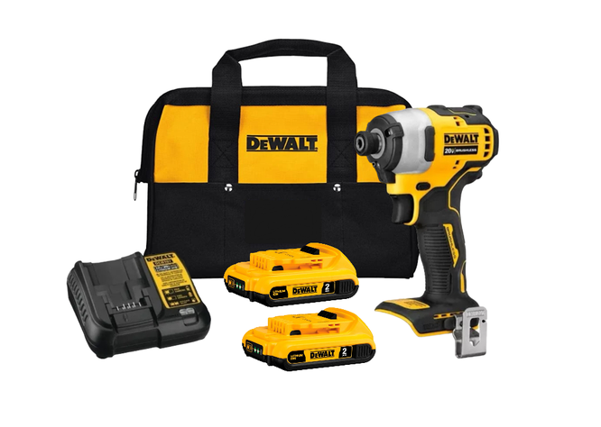 Kit Pack Atornillador De Impacto Dewalt Dcf809 + 2 Baterias+ Cargador-0