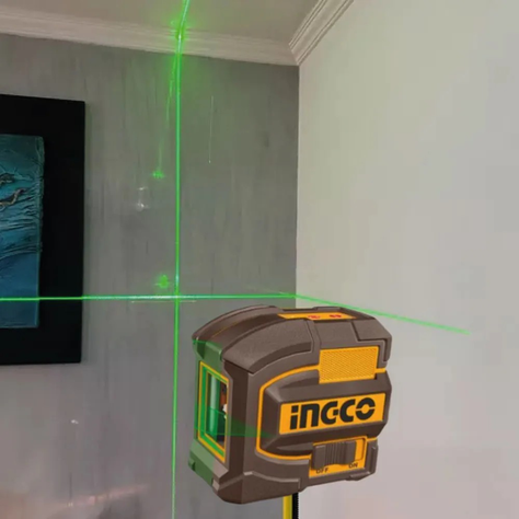 Nivel Laser 35m + Medidor De Distancia 75m Ingco Cosll0401-1