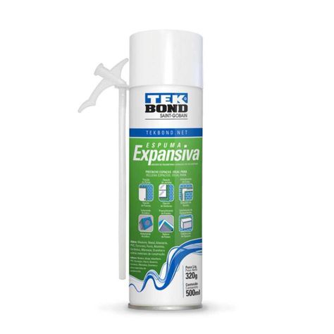 Pack 6 Espuma Expansiva Pu Tekbond 320 G / 500 Ml Uso General-1