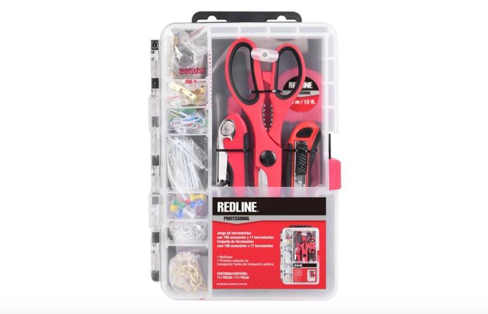 Set De 11 Herramientas Manuales Redline + 100 Accesorios -1