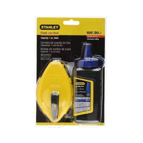 Kit Set 2 Piezas Tiza Linea 30 M + Tiza Azul 113 G Stanley-0