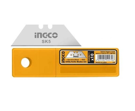 Set 10 Und Repuesto Cuchillo Cartonero Sk5 Ingco 61x19 Mm-1