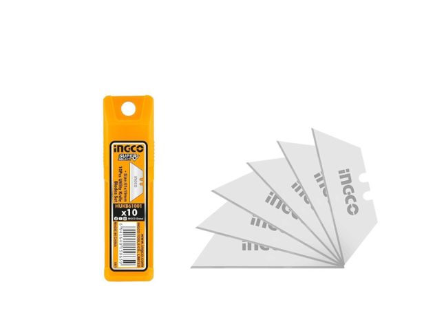 Set 10 Und Repuesto Cuchillo Cartonero Sk5 Ingco 61x19 Mm-0