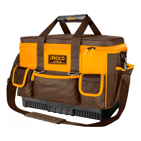 Bolso Porta Herramientas 16 Pulgadas 25 Bolsil  Ingco Htbg10-0