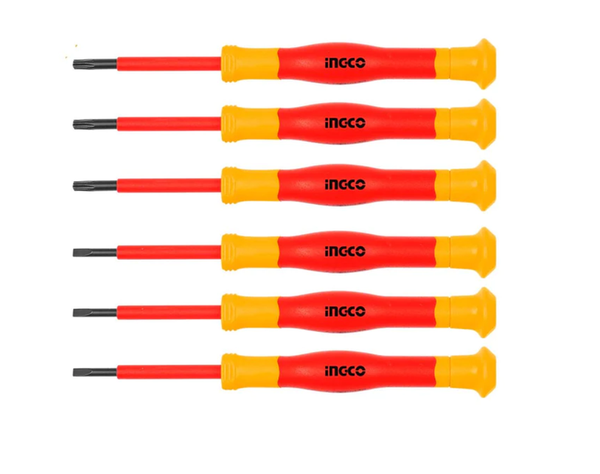 Set Desatornillador De Precision Aislado Ingco Vde 6 Piezas-1