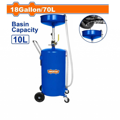 Recipiente Drenaje Aceite Automotriz Wadfow Portatil 70 Lt-4