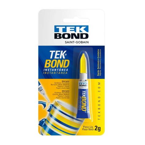Adhesivo Instantáneo Super Cola Blister Multiuso Tekbond 2 G-0