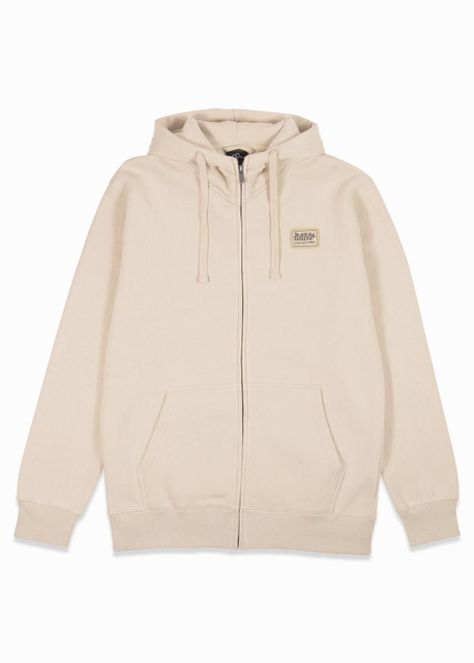 Polerón Hombre Full Zip Kaya Bone-3