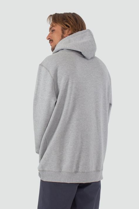 Polerón Hombre Hoodie Classy Mlg Gris-1