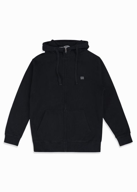 Polerón Hombre Full Zip Daily Negro-2