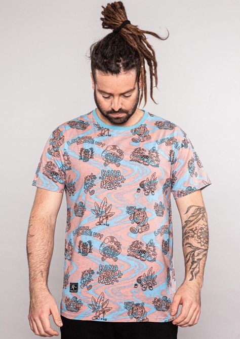 Polera Hombre Chill Bordo Blue-1