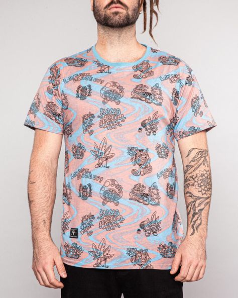 Polera Hombre Chill Bordo Blue-2