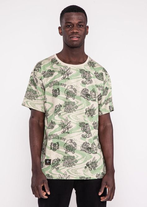 Polera Hombre Chill Green Beige-0