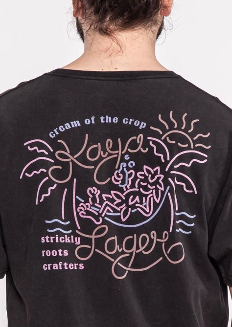 Polera Hombre Lager Black Pink-1