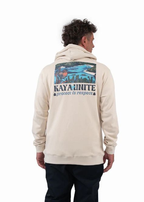 Polerón Hombre Hoodie Liviano Chucao Bone-1