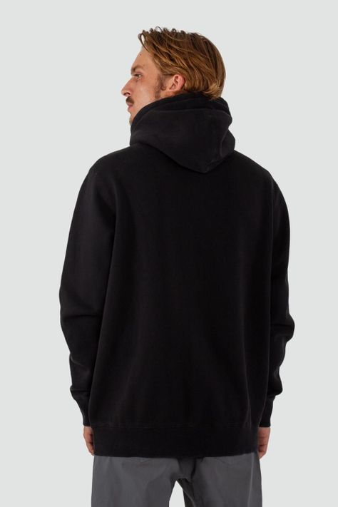 Polerón Hombre Full Zip Patch Negro-1