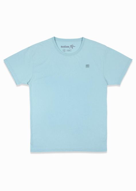 Polera Hombre Orgánica Daily Turquoise-2