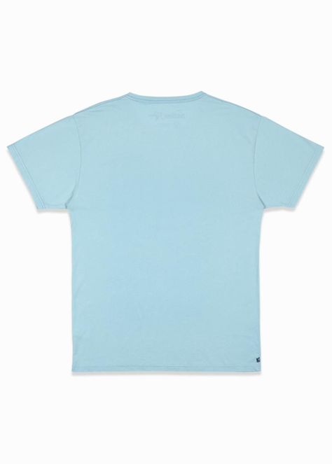 Polera Hombre Orgánica Daily Turquoise-3