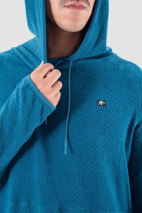 Micropolar Hombre Cipress Hood Petrol-2