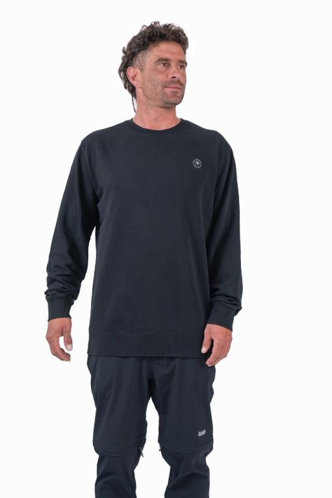 Polerón Hombre Crewneck Logo Black-0