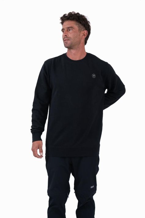Polerón Hombre Crewneck Logo Black-1