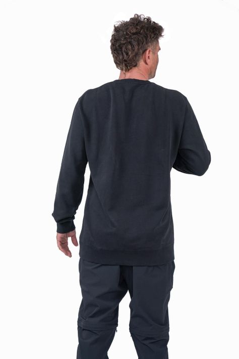 Polerón Hombre Crewneck Logo Black-2